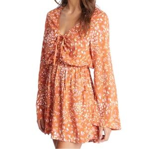 Roxy “Spirit Awakes” Long-Sleeve V-Neck Romper — NWT